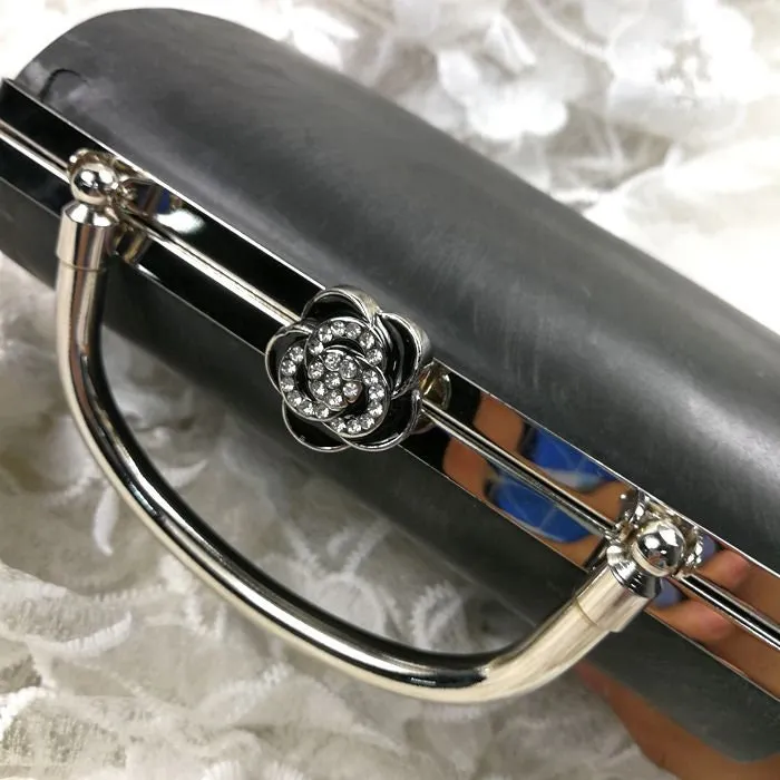 5 Pcs Box Purse Frame Clutch Bag With Handle Glue-in Style Light Gold Metal Pick Color