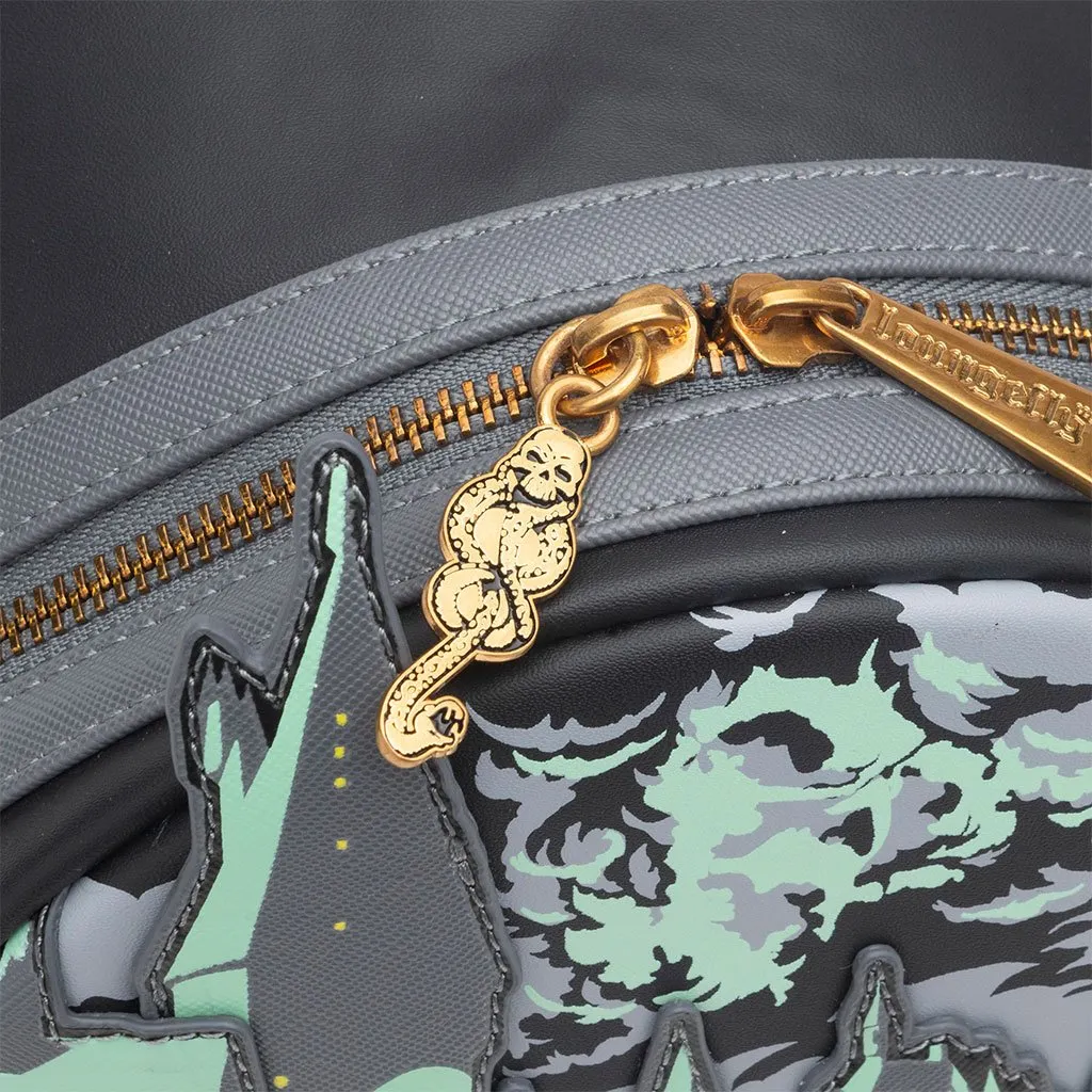 707 Street Exclusive - Loungefly Harry Potter Glow in the Dark Battle of Hogwarts Lenticular Mini Backpack
