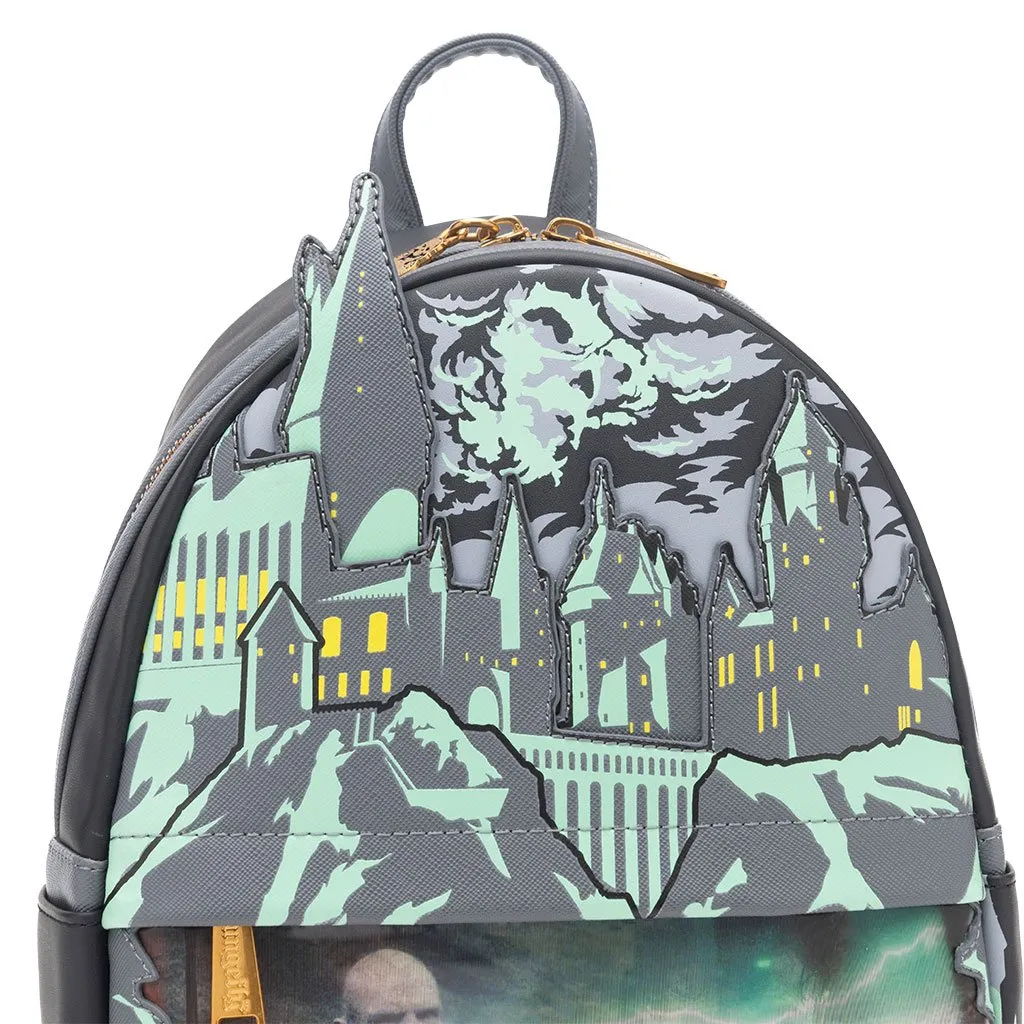 707 Street Exclusive - Loungefly Harry Potter Glow in the Dark Battle of Hogwarts Lenticular Mini Backpack