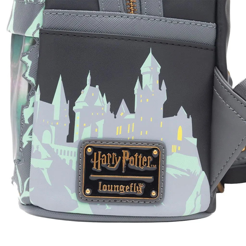 707 Street Exclusive - Loungefly Harry Potter Glow in the Dark Battle of Hogwarts Lenticular Mini Backpack