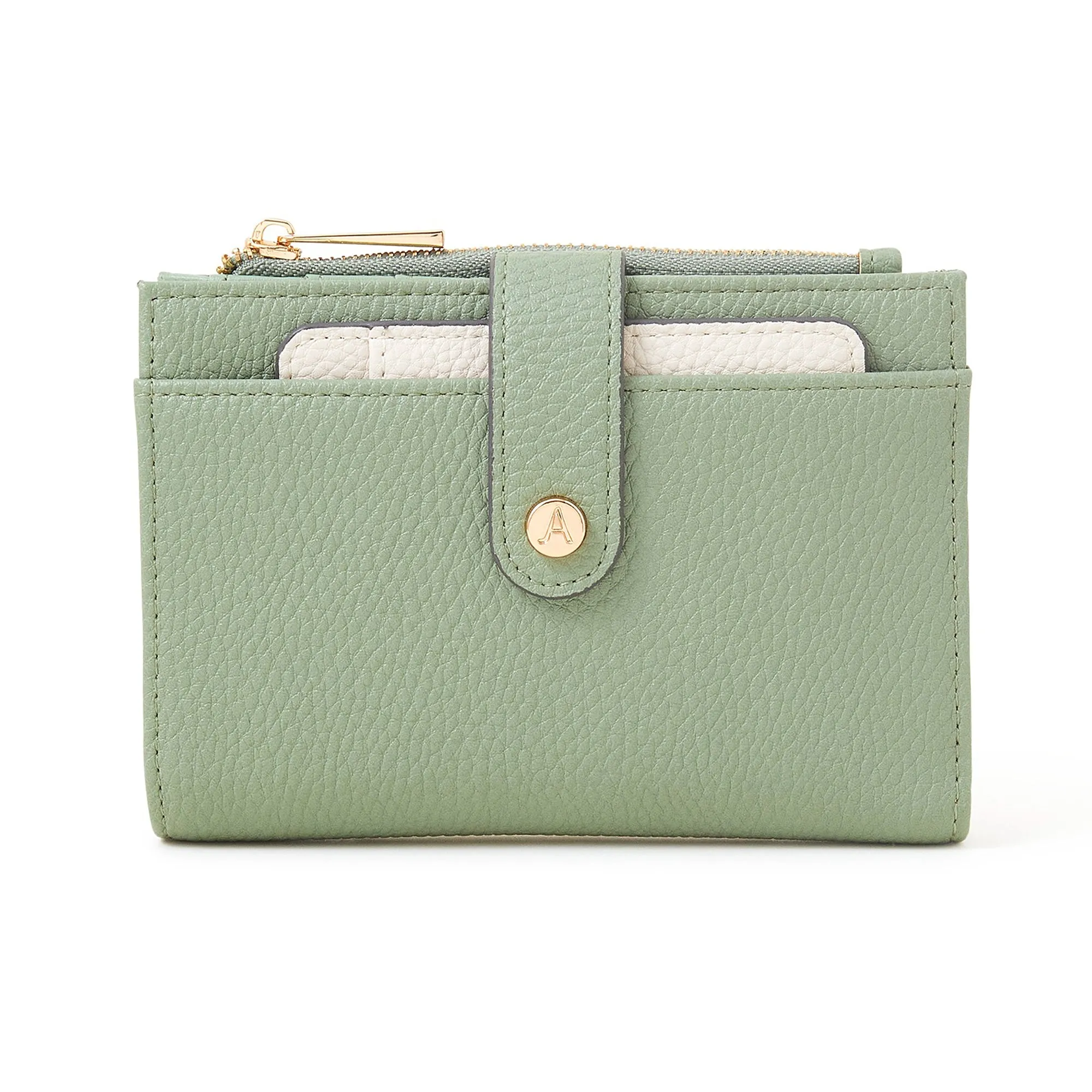 Accessorize London Green Removable Cardholder Purse