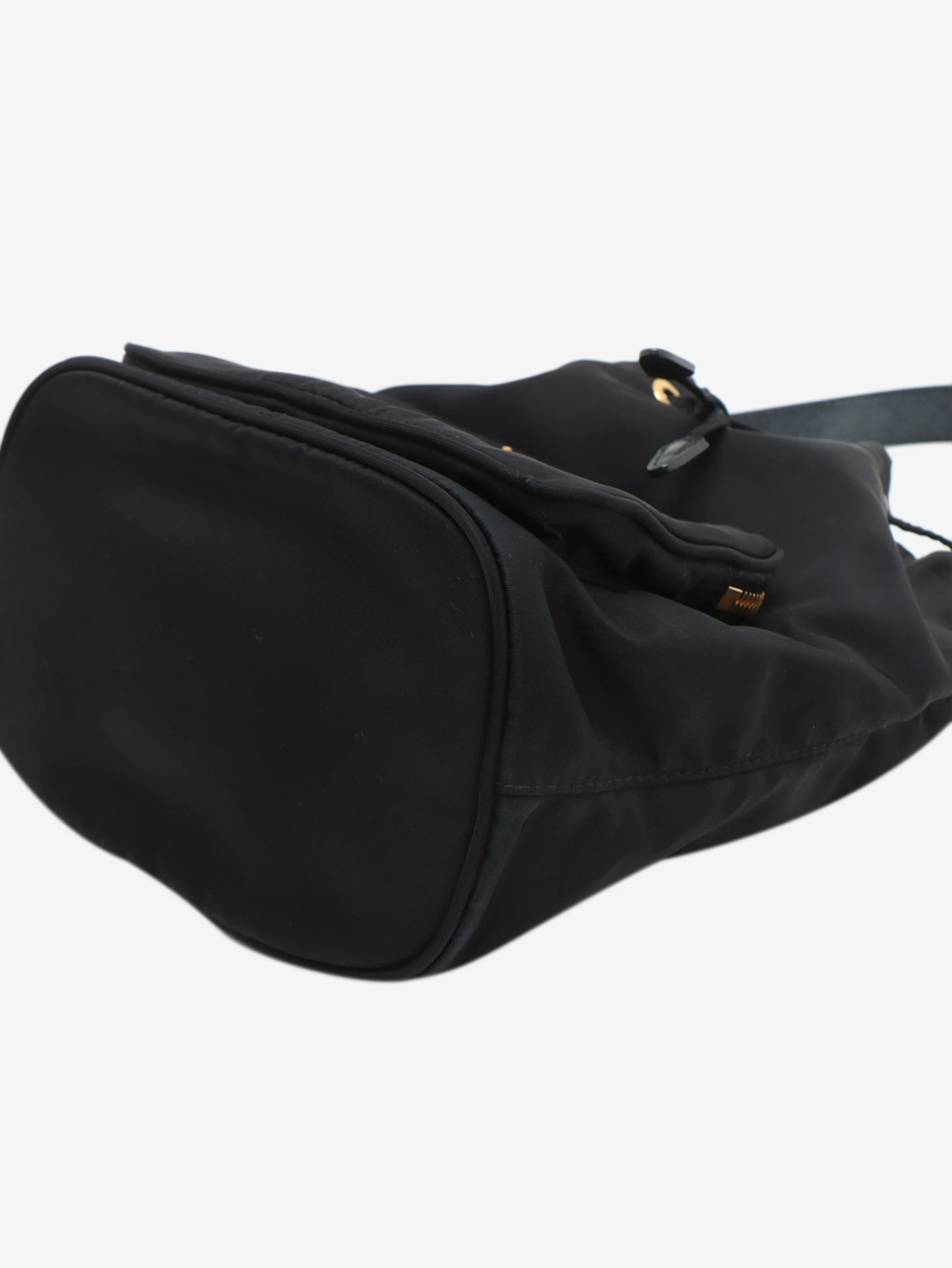 Black Tessuto nylon bucket bag