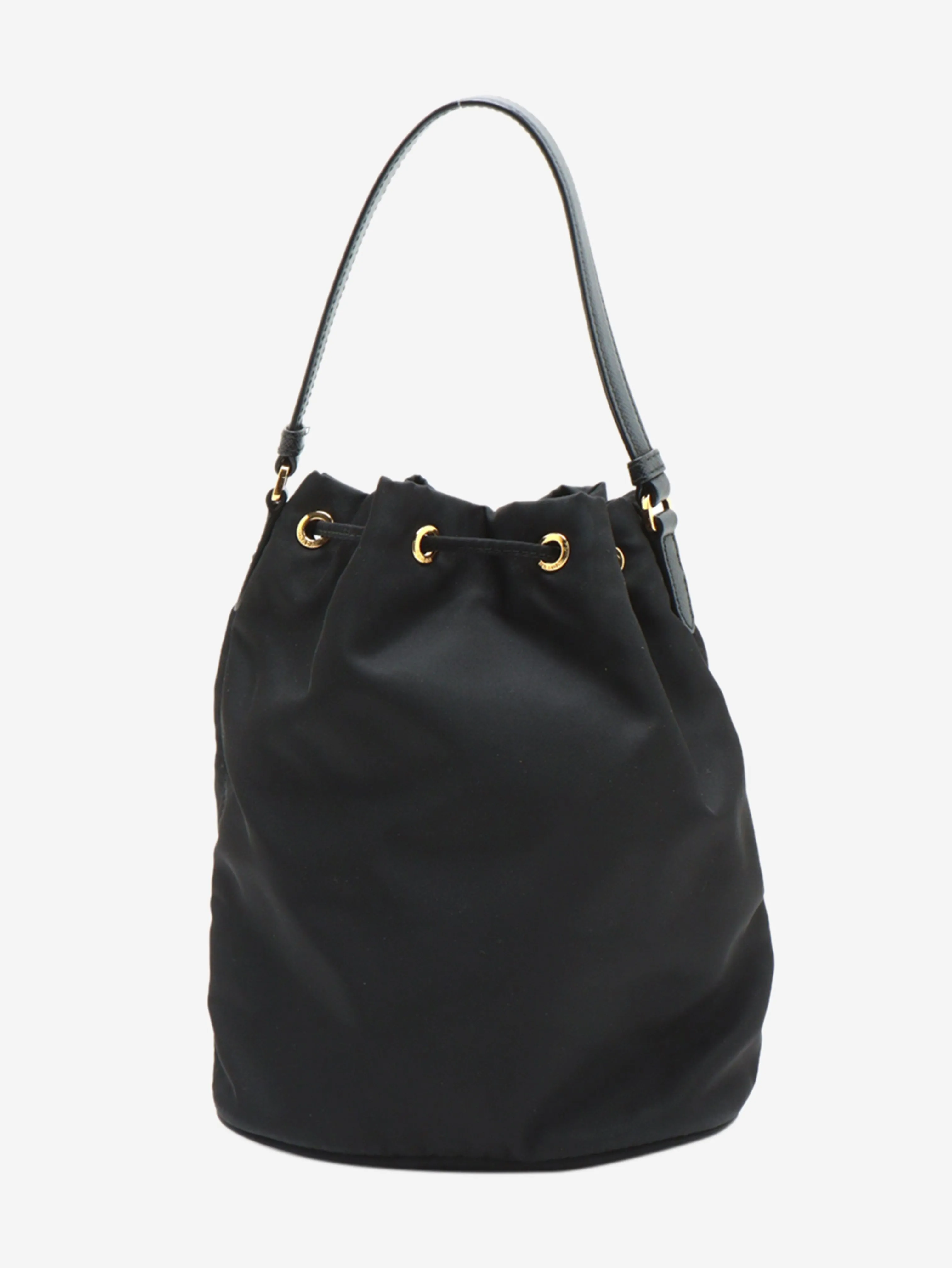 Black Tessuto nylon bucket bag