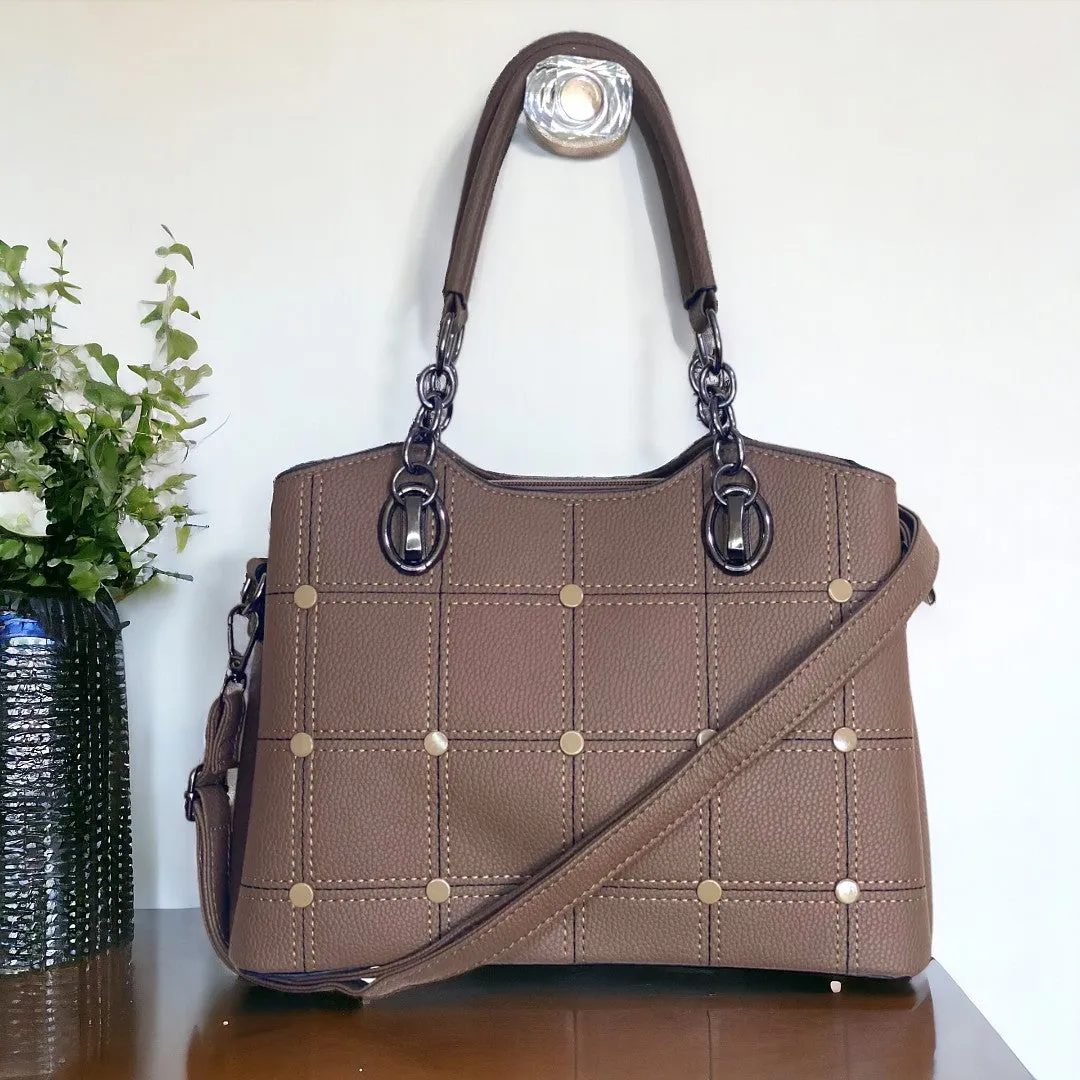 bobby Calfskin Satchel rose