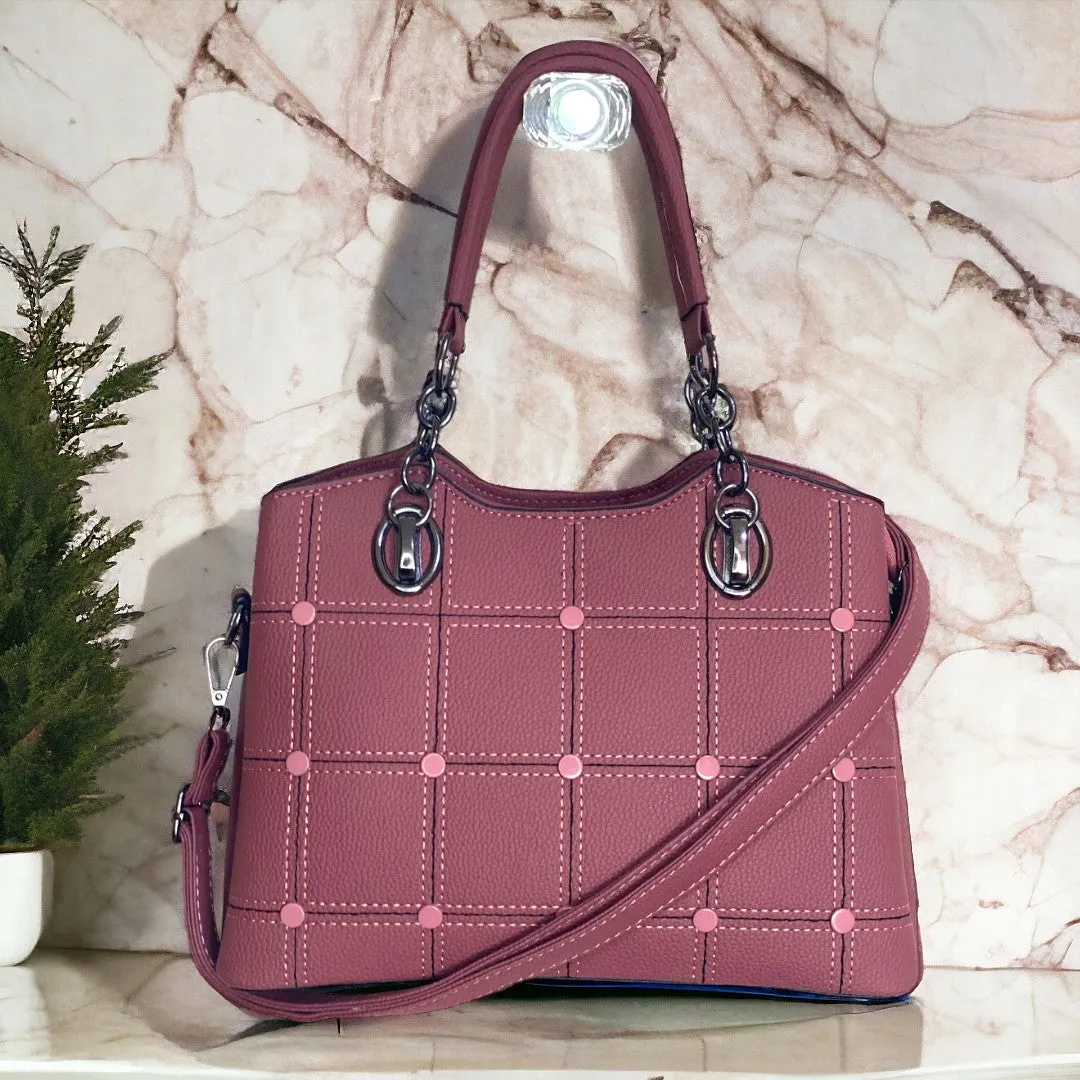 bobby Calfskin Satchel rose