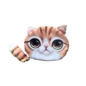 Cat Purse with Tail Yellow
