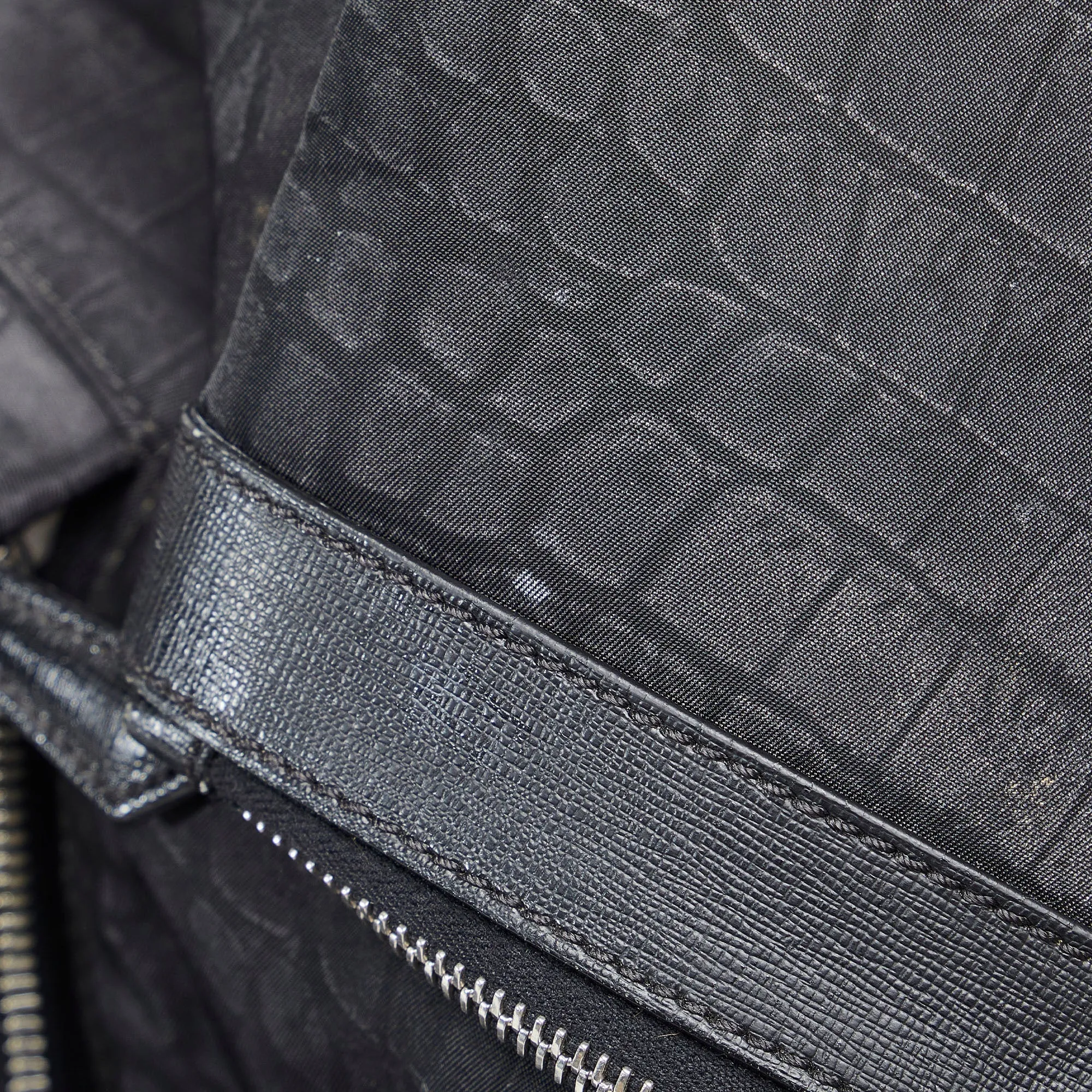 FENDI Croc Embossed Nylon Backpack