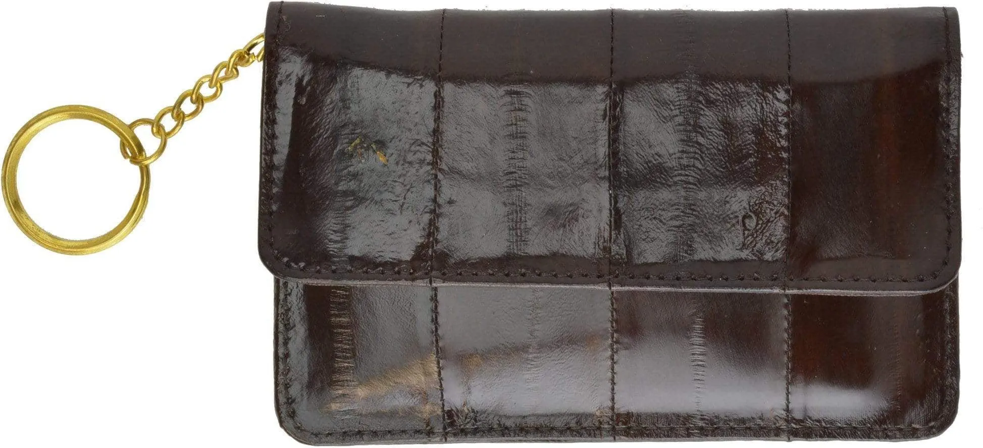 Genuine Eel Skin Leather Womens Coin Change Purse E 855