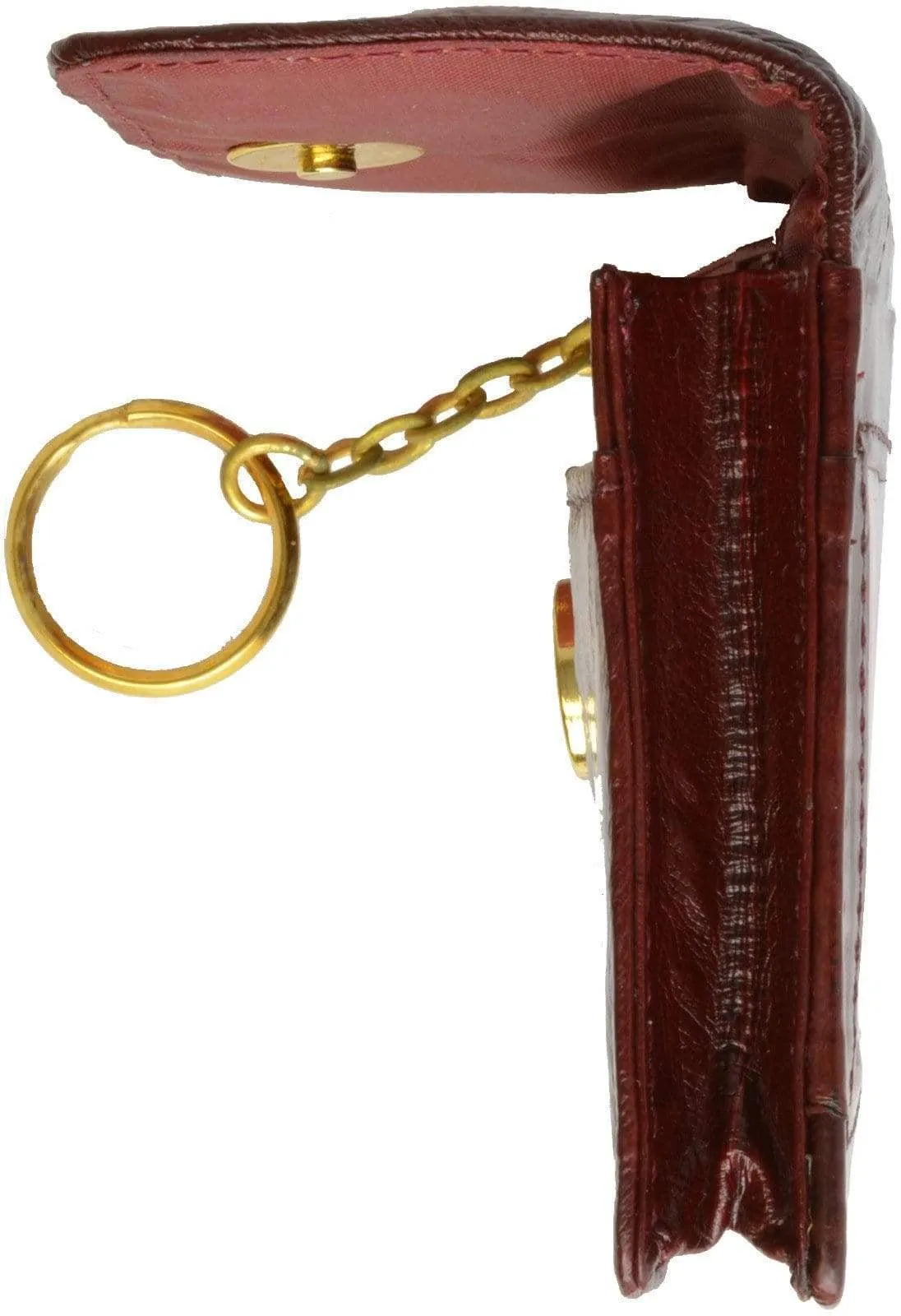 Genuine Eel Skin Leather Womens Coin Change Purse E 855