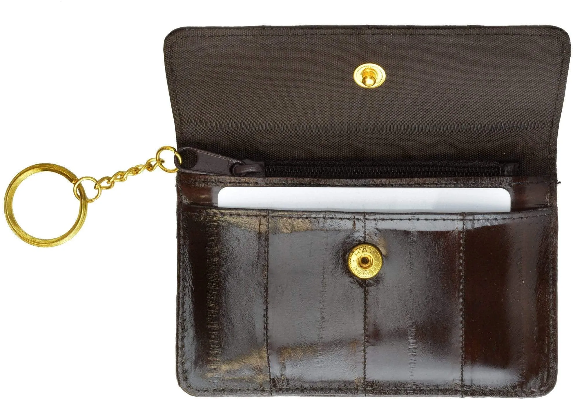 Genuine Eel Skin Leather Womens Coin Change Purse E 855