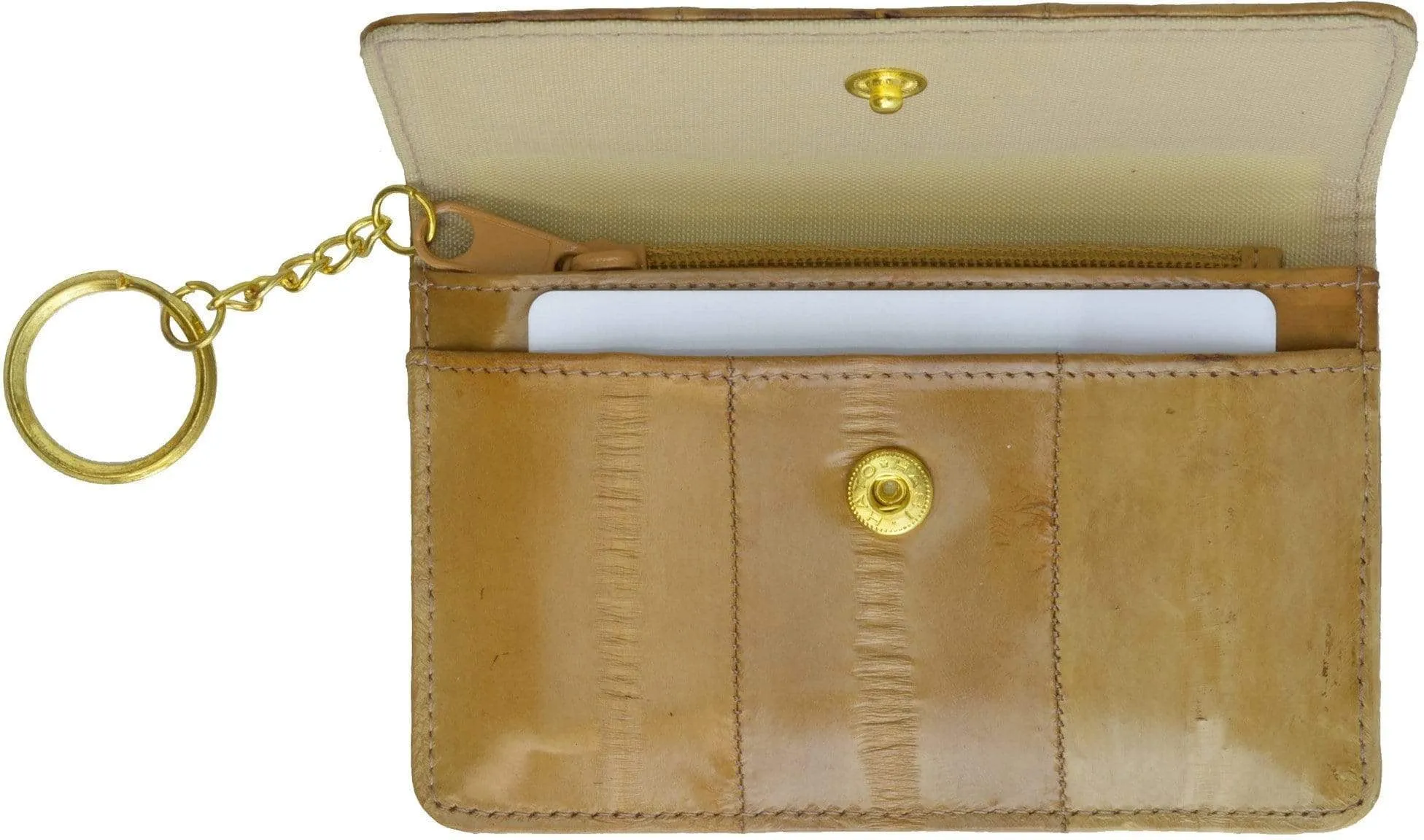 Genuine Eel Skin Leather Womens Coin Change Purse E 855