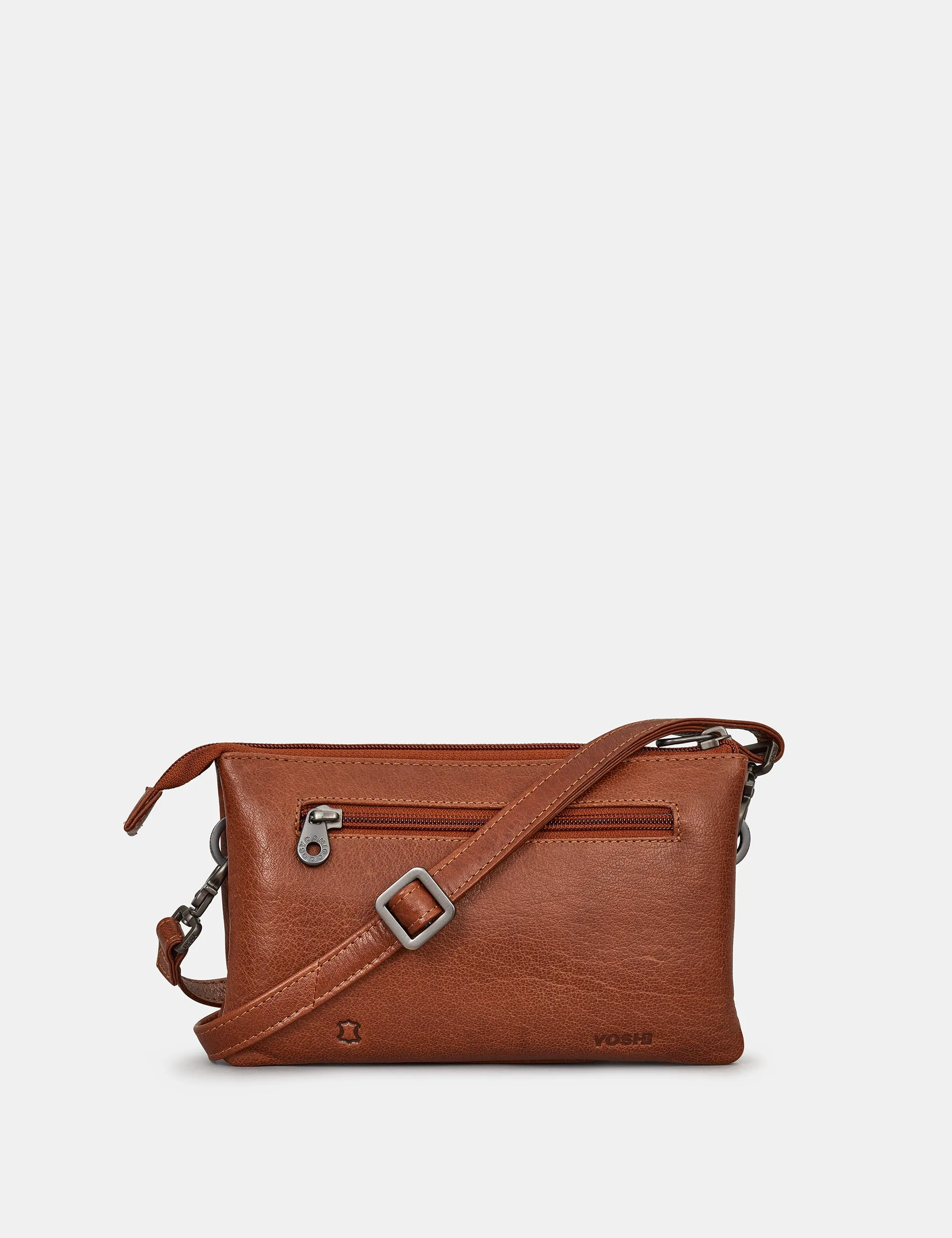 Logan Brown Leather Mulitway Cross Body Bag