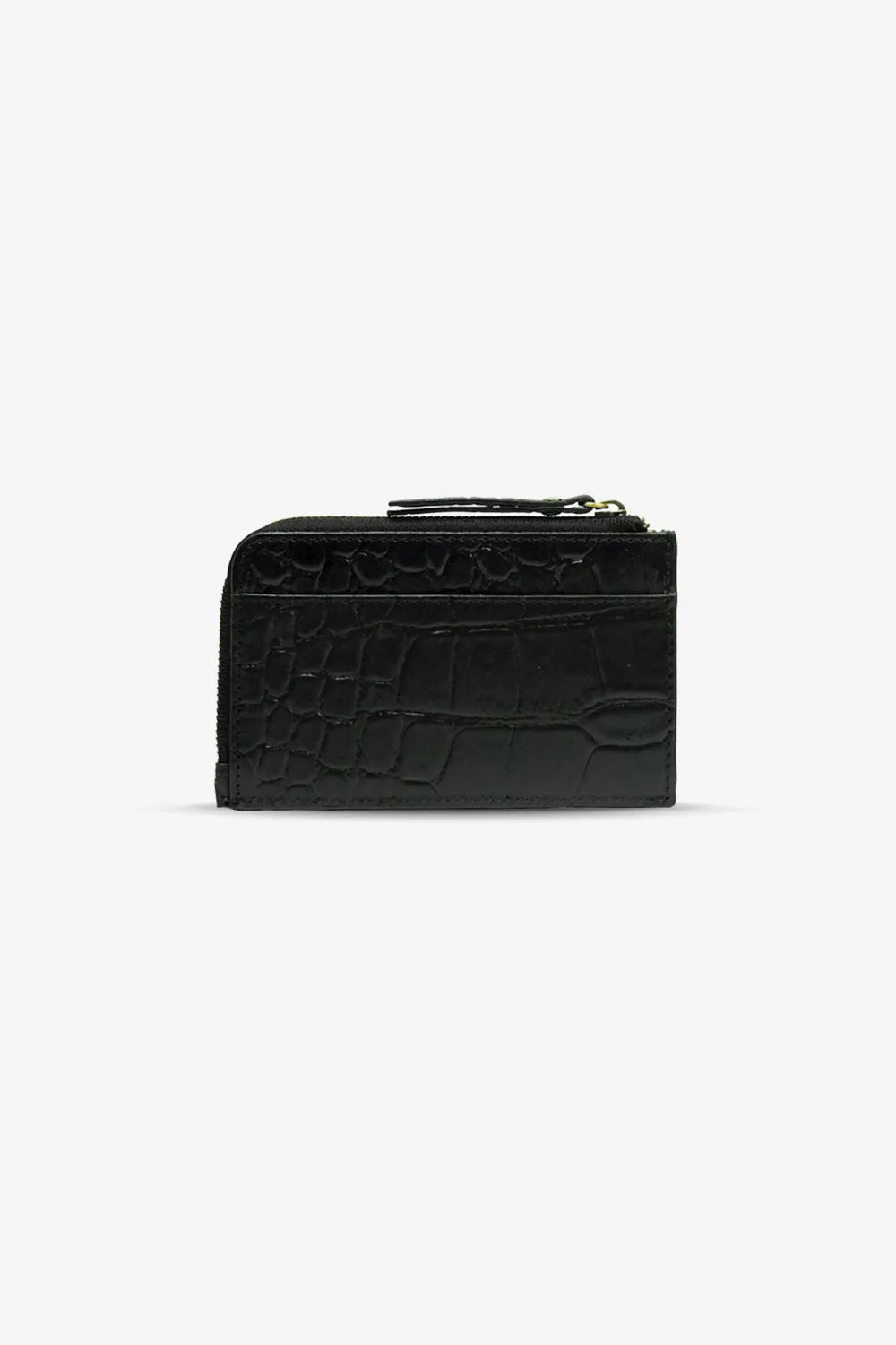 Lola Coin Purse Black Croco Classic Leather