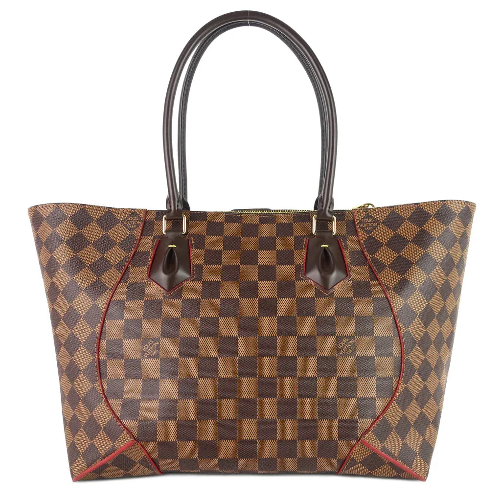 Louis Vuitton Caissa MM Damier Ebene Canvas Tote Bag