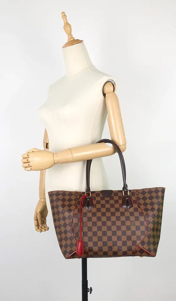 Louis Vuitton Caissa MM Damier Ebene Canvas Tote Bag