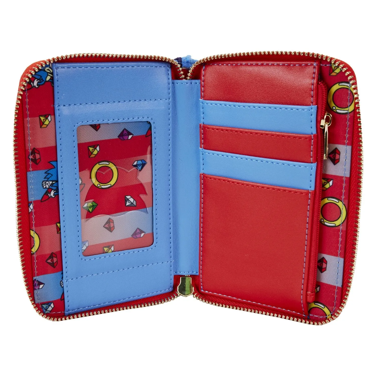 Loungefly Sega Sonic the Hedgehog Classic Cosplay Zip-Around Wallet