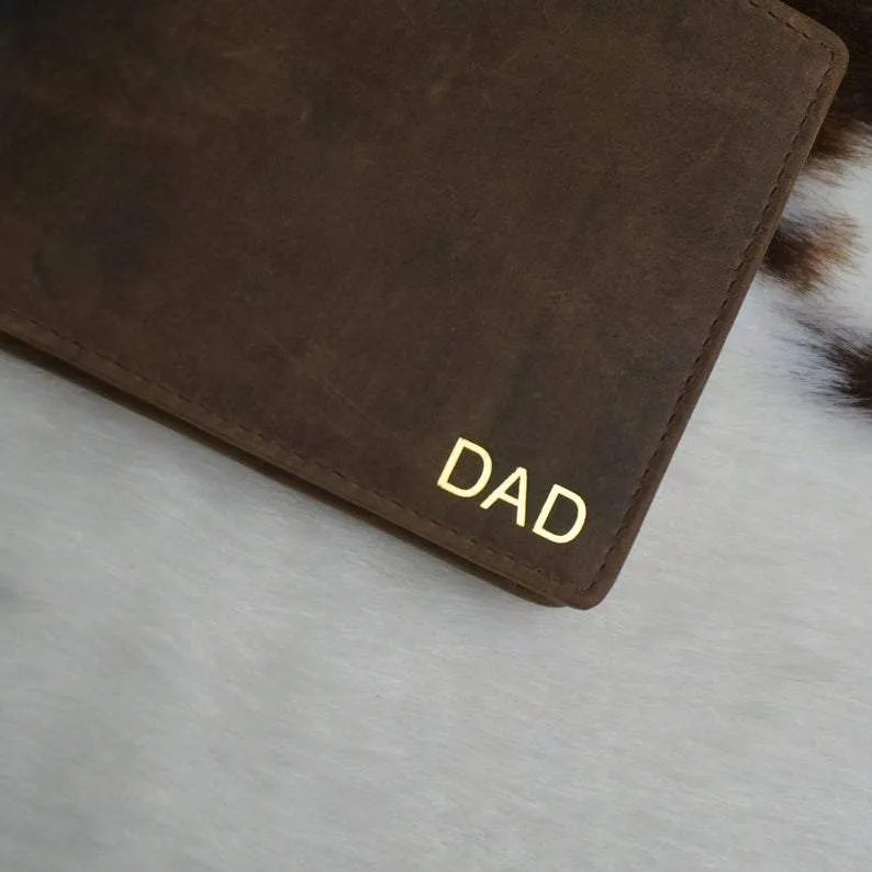 Personalised Photo Vintage Leather Wallet