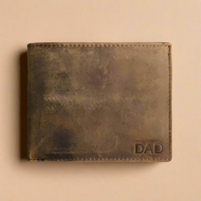 Personalised Photo Vintage Leather Wallet