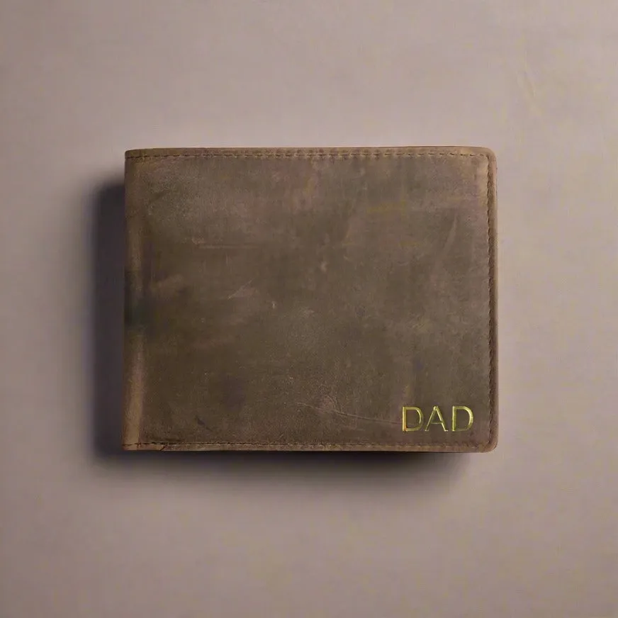 Personalised Photo Vintage Leather Wallet