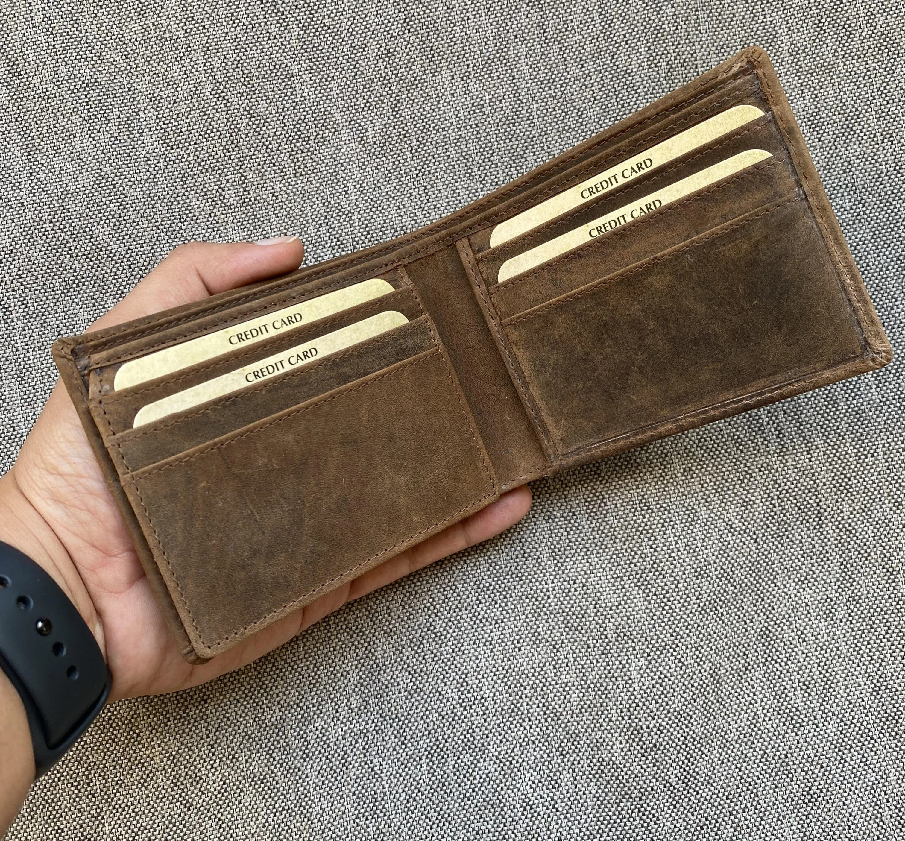 Personalised Photo Vintage Leather Wallet