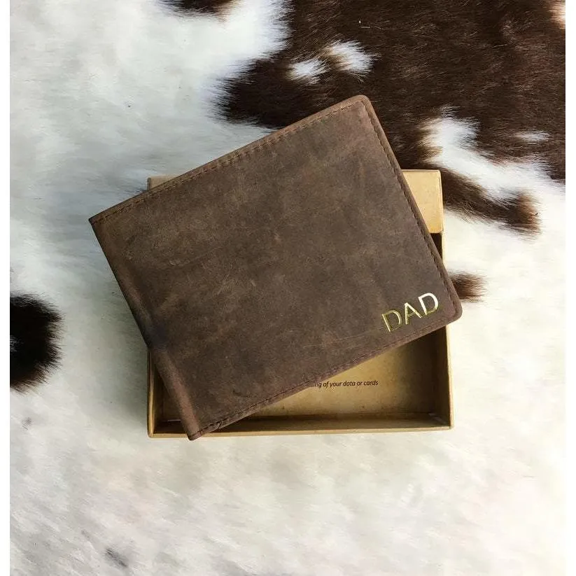 Personalised Photo Vintage Leather Wallet