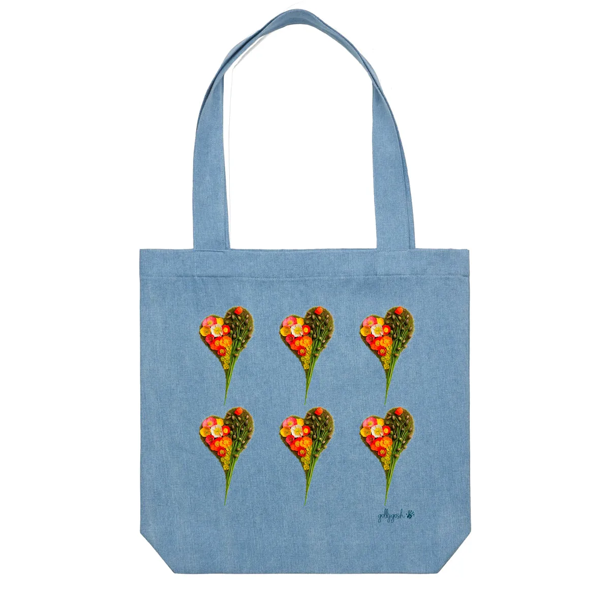 Poppy Hearts Tote Bag