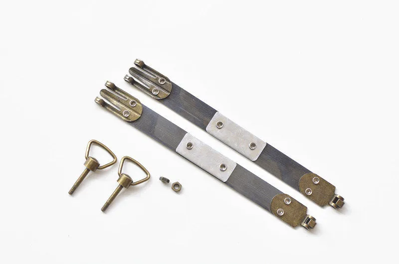 Retro Metal Purse Frame Flex Internal Purse Frame With Loops 15cm(6"), 20cm(8"), 25cm(10"), 30cm( 12")