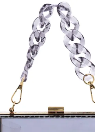 Sassy Acrylic Clutch in Black