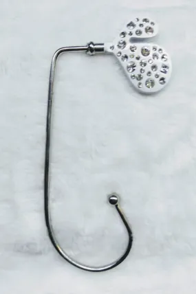 White Heart Purse Hanger