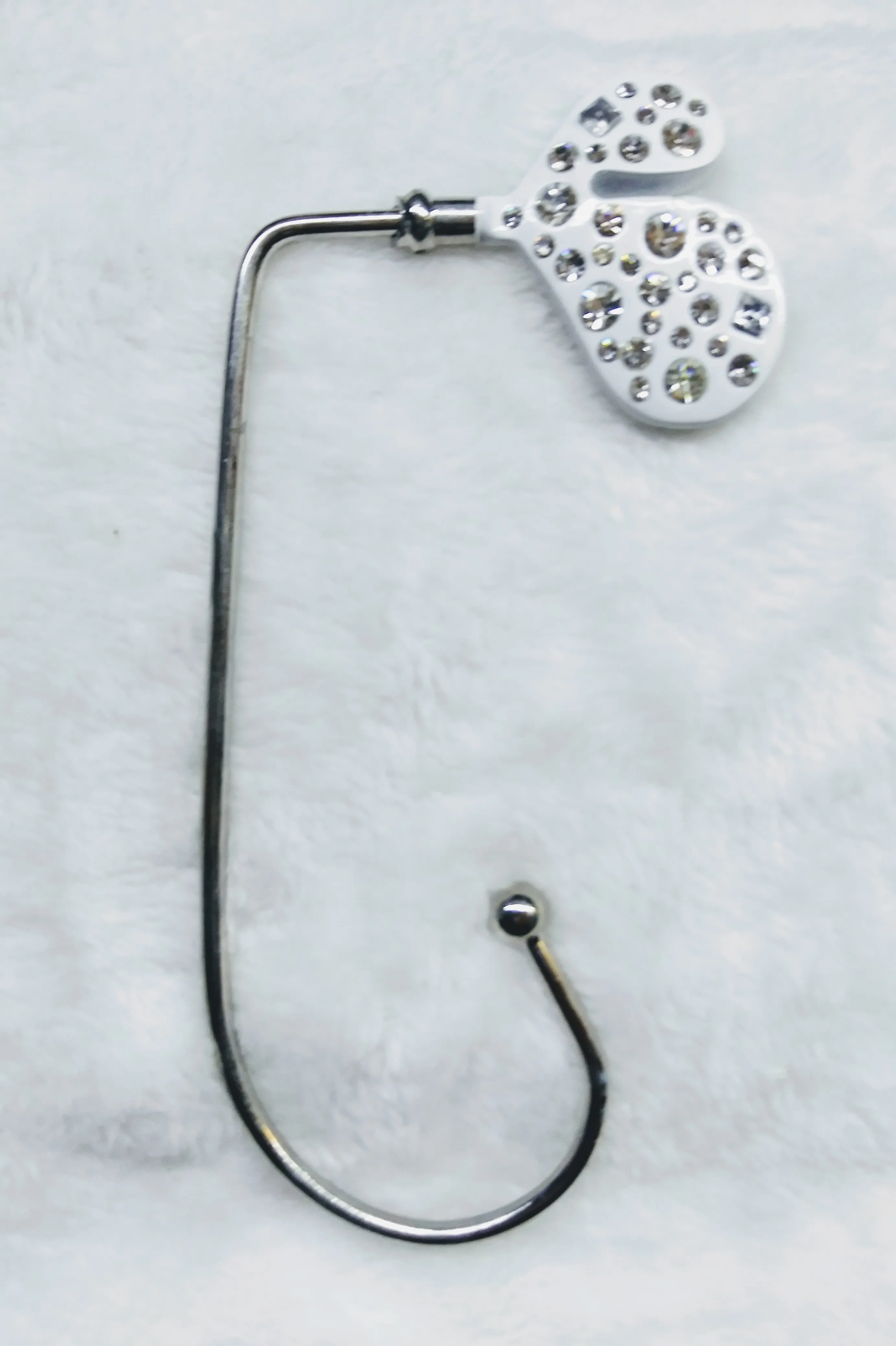 White Heart Purse Hanger