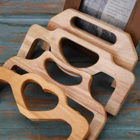 Wood Purse Frame / Large Wood Handle Purse Frame With Screws Pick Size
