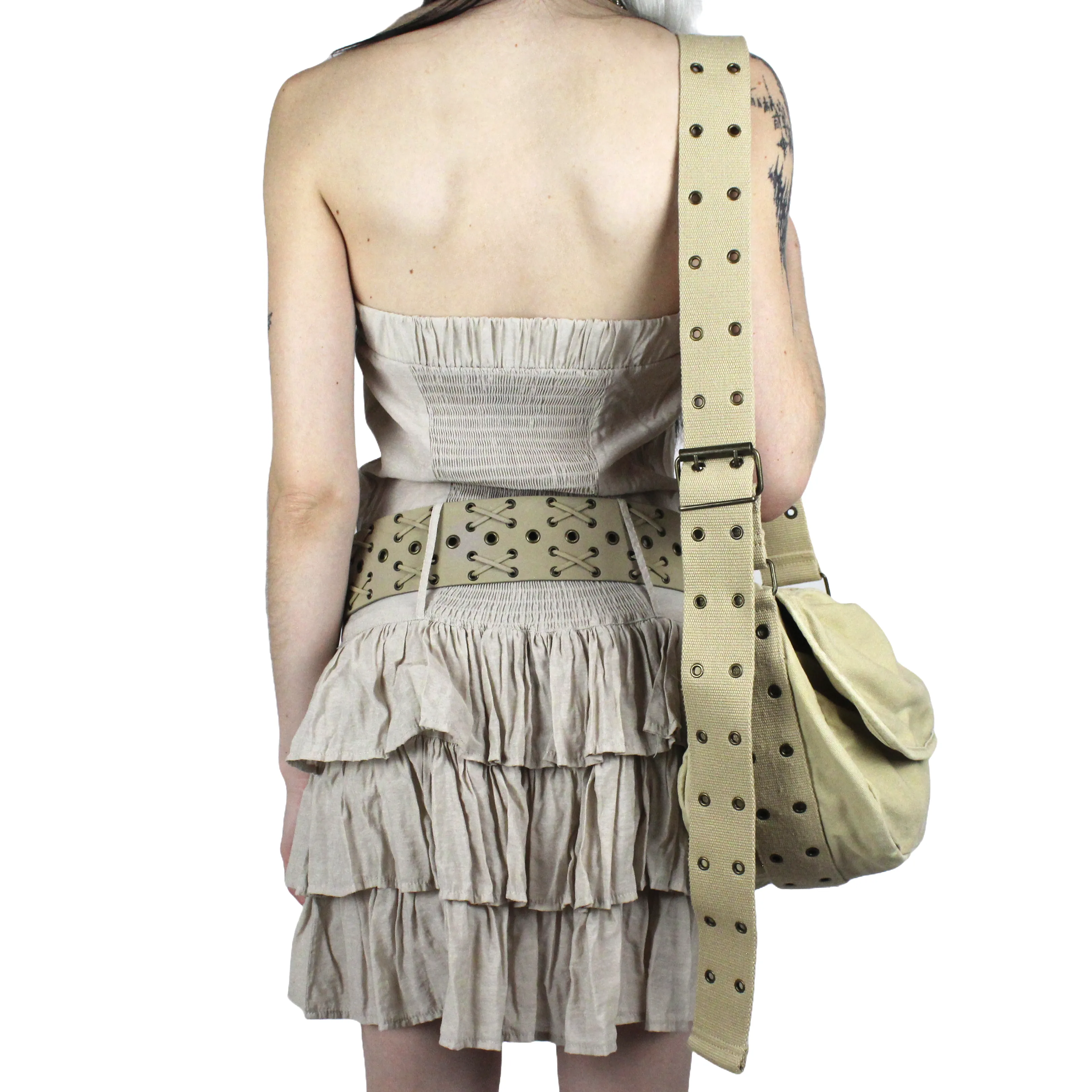 Y2K Grommet Belt Bag